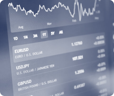 An image of currencies and exchanges